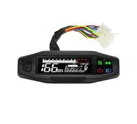 Tacómetro y velocímetro digital para motocicleta, 12000 RPM, con odómetro, cuentakilómetros luces de giro, panel universal