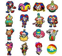 Tacomexi Breloques pour chaussures Digital Circus-Décorations amusantes en forme de dessins animés pour sabots, sandales et plus garçons, filles, ados - Idéal pour cadeaux et fêtes d'anniversaire