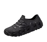 Tacón Hombre Noche Botas forradas para Hombres, Botines antideslizantes, Zapatos de senderismo ligeros y cómodos para Ponerse Verano Hombre Sandalias Saldo, Le Noir, 41 EU