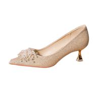 Tacones altos con cordones, lentejuelas de carnaval con zapatos a juego, zapatos de novia, zapatos de boda, boca poco profunda, puntiagudo, vestido de novia principal, tacones altos, no cansan, pies