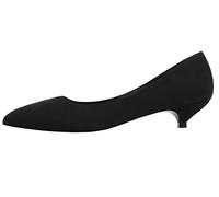 Tacones de Gatito para Mujer Piel de Ante Puntera Puntiaguda Zapatos de tacón cómodos y Lindos para Mujer, Fiesta, Boda y Ropa Informal Negro 35 EU