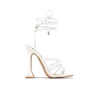 Tacones de Verano Tacones Altos Mujeres Mujeres Sandalias Gladiadores Zapatos de Fiesta de Bodas en Heelswhite, 2.5 Reino Unido