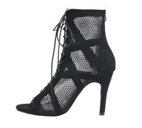 Tacones Heels Baile Mujer Heels Dance Shoes Tacon Fino Zapatos Fiesta con Cordones Zapatos Punta Abierta Botines de Baile con Tacón Alto Salsa y Bachata de Salon Sandalia Elegantes Calzado de Danza