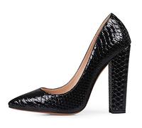 Tacones para Mujer Zapatos de tacón Alto con Punta de Serpiente para Mujer, Zapatos Antideslizantes, magníficos Zapatos de Fiesta, Tacones Gruesos para Mujer