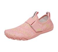 Tacones plateados para hombre y mujer arena para exteriores agua wading antideslizante secado rápido natación buceo suelas suaves corte zapatos de seguimiento para mar y río zapatillas de verano, Rosa
