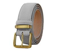 Taconey Cinturón de piel de vacuno de ante de 3,5 cm, hebilla vintage, ajustable, unisex, para vestidos y vaqueros de uso diario.,120