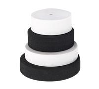 Taconey Cinturón elástico de Nailon de 10 mm para Coser Pantalones, Pantalones Cortos y Faldas. Cinturón elástico Duradero.,Negro,20 mm, 5 Metros