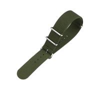 Taconey Correa acanalada de 18-24 mm, repuesto de nailon resistente, liberación rápida, ajustable, ideal para deportes al aire libre y ocio.,VERDE EJÉRCITO,20 mm