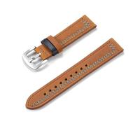 Taconey Correa de reloj de cuero genuino vintage de 20/22 mm, correa de repuesto universal para relojes inteligentes.,Felipe 9,20 mm