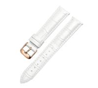 Taconey Correas de reloj de cuero genuino de 12/14/15/16/17/18/20 mm, correas de reloj de repuesto, adecuadas para ropa formal de negocios y ropa informal.,Luz blanca-2,14 mm