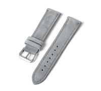 Taconey Correas de reloj de piel de gamuza vintage de 18/19/20/22/24 mm, correas de reloj de liberación rápida, correas de reloj de repuesto para uso formal e informal.,Gris,24 mm