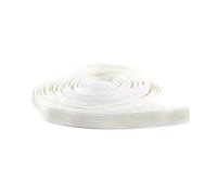 Taconey Elástico de Silicona Antideslizante de 8/10/15/20/25 mm, Ideal para Coser cinturillas de Sujetador. Duradero y elástico.,Blanco,10 mm, 5 Metros