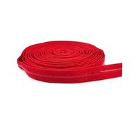 Taconey Elástico de Silicona Antideslizante de 8/10/15/20/25 mm, Ideal para Coser cinturillas de Sujetador. Duradero y elástico.,Rojo,12 mm, 5 Metros