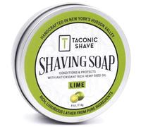 Taconic Shave Barbershop Jabón de afeitar de calidad para hombres y mujeres con aceites de semillas ricos en antioxidantes - Jabón de afeitar hidratante para todo tipo de piel (Cal)