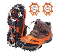 Tacos antideslizantes para pesca en hielo para zapatos y botas, crampones antideslizantes para hielo y nieve para hombres, mujeres y niños,