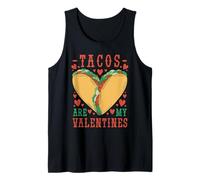 Tacos Are My Valentine Funny Valentine’s Day Foodie Camiseta sin Mangas