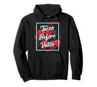 Tacos Before Vatos Funny Chola Chicana Mexican Food Latina Sudadera con Capucha