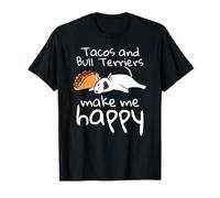 Tacos Bull Terrier Inglés Perro Camiseta