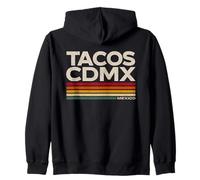 Tacos CDMX México Vintage Street Food Design Sudadera con Capucha
