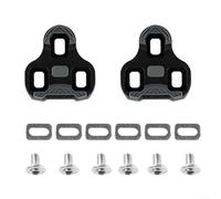 Tacos de bicicleta compatibles con Look For Keo Series y Rc7 Tri Level Float 0 4.5 9 grados de doble cara para TPU antideslizante para superficie para zapatos de ciclismo de carretera, negro (0 grados