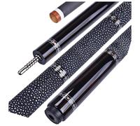 Tacos de Billar,Billar Tacos Taco de billar con mango de cuero, longitud dividida 1/2, 147 cm, cabeza de 12,5 mm, sección frontal de fibra de carbono, para entretenimiento en el hogar y salas de bill