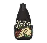 Tacos De Comida Mexicana 13 Mujer Hombre Sling Bag Multiusos Mochilas De Hombro Pequeño Bolso Bandolera Para Moto Acampar Correr Ciclismo