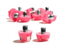 Tacos de Goma para Botas de fútbol-14X Tacos de fútbol de Recambio con 2X Llaves Incluídas (Rosa flúor)