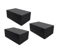 Tacos de Goma para Elevador de Tijera Bloque Soporte vehículo Plataforma Almohadillas Universal Taco Macizo de Goma Caballete Coche Gato hidraulico Antideslizante para Jack Pad (3pcs 180x120x95mm)