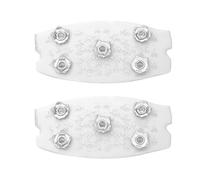 Tacos de hielo - 10x5 cm 2 piezas , antideslizantes, senderismo, zapatos de tracción Escalada Caminata Alpinismo Pesca | Crampones para correr al aire libre Equipo ligero L