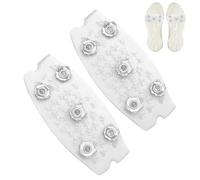 Tacos de hielo - 2 piezas antideslizantes para senderismo, zapatos de hielo, tacos de tracción para escalada - para hombres y mujeres, actividades, correr, compras, al aire libre
