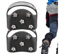 Tacos de hielo de acero inoxidable - Tacos de tracción para zapatos, tacos de invierno | Equipo de tracción reflectante para alpinismo, viajes sobre nieve, núcleo de equipo de apoyo