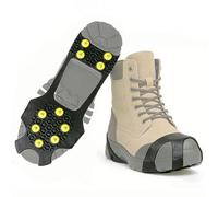 Tacos de hielo de invierno, con pinchos de nieve, antideslizantes, extraíbles, para exteriores, escalada, senderismo, correr, caminar, cubiertas de tracción a baja temperatura