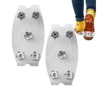 Tacos de hielo para botas, garras antideslizantes transparentes para calzado, agarres de hielo para zapatos, para invierno, nieve, senderismo, hombres, principiantes, , techo, caminar, escalada