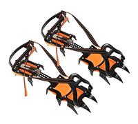 Tacos de Hielo para Nieve, 1 par de Garra de Primavera de 12 Dientes al Aire Crampones Botas Esquí Antideslizante Zapato de Hielo Accesorio de Cubierta, Ofrece Buena tracción sobre Hielo y Nieve