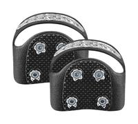 Tacos de hielo para zapatos, clavos para zapatos de nieve,Tacos de hielo de acero inoxidable, pinza para zapatos de nieve | Crampones de escalada, empuñaduras reflectantes para nieve con 5 puntas para