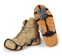 Tacos de hielo para zapatos y botas, Clavos para zapatos de nieve y hielo - Tacos de hielo antideslizantes con pinza de tracción | Antideslizante Walking Snow Grips Crampones de escalada de ac