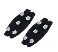 Tacos de hielo para zapatos y botas | Crampones de senderismo ligeros antideslizantes de 2 piezas | Zapatos de escalada con agarres de nieve | para pesca al aire libre, correr, ir al trabajo, hombres