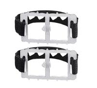 Tacos De Hielo - Puntas De Hielo Para Zapatos | Botas De Invierno De Acero Inoxidable Puntas De Hielo | Empuñaduras De Hielo Para Zapatos Y Botas | Tacos De Tracción Antideslizantes