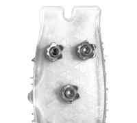 Tacos De Invierno Para Zapatos - 2 Piezas Portátiles De 5 Dientes, Picos Antideslizantes, Agarre Para Botas De Nieve, Ayuda A La Tracción Para Senderismo Al Aire Libre | Accesorios Universales Para Za