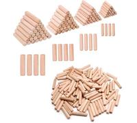 tacos de madera, Kit de plantilla for agujeros for carpintería, tapón madera estriado y ranurado redondo, pasadores, guía perforación, herramienta localizadora for muebles, manualidades(8x50mm)