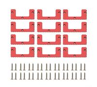 Tacos de montaje para sistema de embalaje, estantes de almacenamiento de herramientas compatibles montados en la pared debajo del banco y en el camión Kit de montaje de caja de herramientas (12 piezas