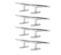Tacos de Muelle de Acero Inoxidable para Yates Marinos, Barcos Inflables, Diseño Duradero y Resistente Al óxido, 4 Uds. (8 Pulgadas)