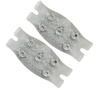 Tacos de nieve - 2 piezas de pinzas antideslizantes invisibles, crampones de hielo ligeros | Diseño de tracción para caminar, senderismo, escalada, agarre , equipo de seguridad de invierno