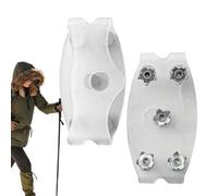 Tacos de Nieve para Zapatos, Pinzas Transparentes Antideslizantes para Calzado, agarres para Zapatos de Nieve, para Invierno al Aire Libre, Mujeres, Hombres, Principiantes, Techo, Caminar