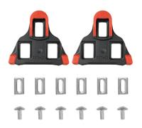 Tacos de pedal para Shimano SPD-SL - Juego de 2 tacos de pedal antideslizantes, juego de tacos de zapatos de ciclismo con hoja de hierro fija y tornillos y llave hexagonal, juego de tacos de bicicleta