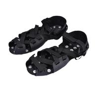 Tacos de tracción para crampones, crampones para botas de senderismo | Tracción agresiva sobre hielo y nieve de 32 puntas | Botas de senderismo de invierno con clavos, crampones para correr sobre