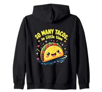 Tacos divertidos So Little Time Quirky Taco Tuesday Salsa Foodie Sudadera con Capucha