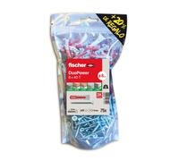 Tacos duopower 8x40mm con tornillos 75uds fischer