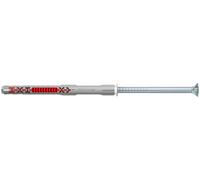 Tacos Fischer 8X120 DuoXpand Con Tornillo Premontado Zincado TX Paquete 50 Pz
