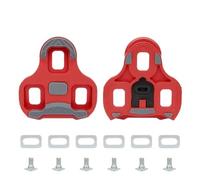 Tacos for bicicleta de carretera, tacos for pedales, autoblocantes, 0/4, 5/9 grados, zapatos ciclismo, con Clip for Pedal ESSEIEIE(Red-9)